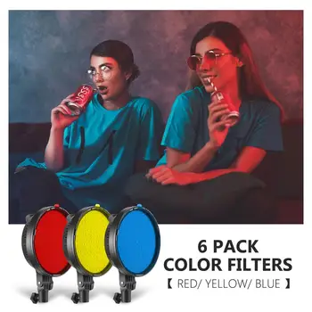 Neewer 2-Pack 2.4 G LED Softbox Razsvetljave, Komplet z Barvo Filtra:20x28 Palčni Softbox, 3200-5600K 48W Zatemniti LED Svetlobe Glavo EU Plug