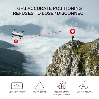 4K Brnenje GPS C-LETENJE Vere Inteligentni Brnenje Quadcopter s Profesionalno Kamero HD Video 1-3KM FPV 3-Osni Gimbal 35Min Polet