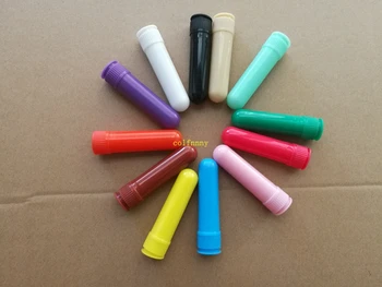 500sets/veliko Hitra dostava 12 barv Prazno Nosni Inhaler Palice, Plastične Prazno Nosni Inhalatorji za DIY eterično olje