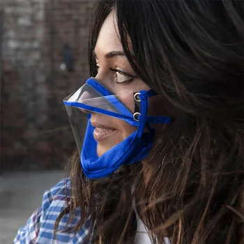 1pc Praktično HD Anti-Fog Prozorno Masko za enkratno uporabo Usta Masko Z Prikažete Okno Za Gluhi, Nemi Sluha Kolesarjenje Masko Windproof