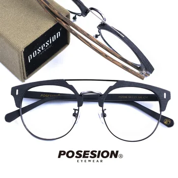 Posesion Letnik Lesa Očala Okvirji Moških Kratkovidnost Eyeglases Recept Očala Dioptrije Optična Očala Okvirji za očala