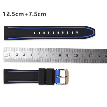Univerzalni 20 mm 22 mm Watch Pasu Trak Zamenjava Mehko Silicij Watchband Za Samsung Prestavi S2 Klasičen Pas Za Huawei Watch GT