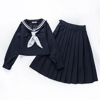 Jeseni Japonski Mornar Obleko Obleko Uniforme Korejskih Študentov Nositi Razred Obleke Japonski Obleko Uniforme College Veter Ženski