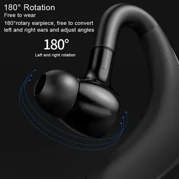 Dolgo Pripravljenosti Hitro Polnjenje Bluetooth Slušalke Poslovnih Vožnje Brezžično Slušalko, ki Visi Uho Šport Anti-znoj Neboleč Klic Earpho