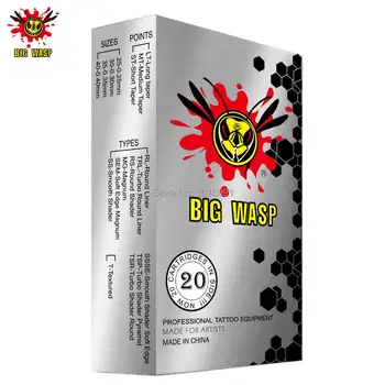 BIGWASP 1003RL Tatoo Iglo Vložkov #10 Bugpin (0.30 mm) 3 Krog Linijskih (3RL) za Kartušo Tatoo Stroji & Prijemala 20Pcs