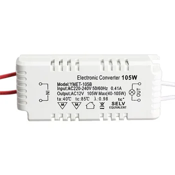 105W 12V Halogenska Luč LED Elektronski Transformator za Napajanje Voznik napajanje dc12v led transformator transformators