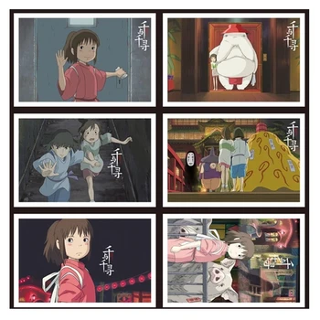 36 Listov/Set Anime Živahen Stran Dopisnica Hayao Miyazaki Voščilnice Za Rojstni Dan Darilo Sim Sporočila Sim