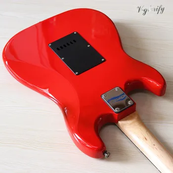 ST električna kitara 39 palčni rdeče barve visokega sijaja 6 string polno basswood telo electrique guitare
