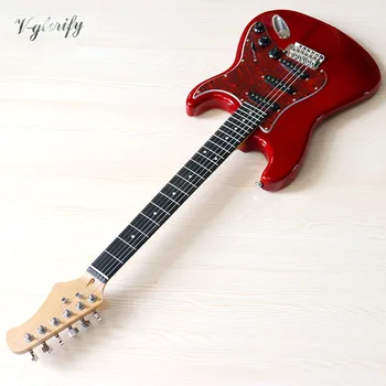 ST električna kitara 39 palčni rdeče barve visokega sijaja 6 string polno basswood telo electrique guitare
