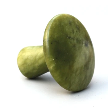 Telo naravno oljčno vroče olje lava green jade bian kamen Gob Kamen Massager Knobble Globoko Tkivo Pritiska Trigger Point Masaža