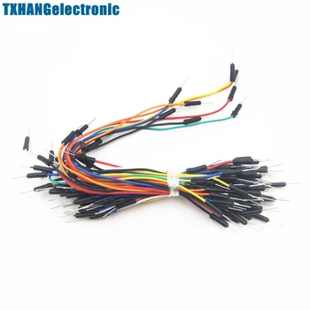 10pcs moški moški prilagodljiv breadboard skakalec kabel 65Pcs programer kablu žice elektronski deli diy elektronika