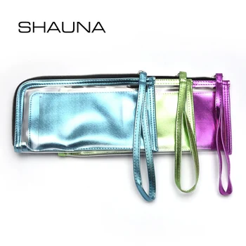 SHAUNA Moda Multi-funkcijo Zadrgo Vrečko Osebno PU Pregleden Fluorescentna Očala Vrečko