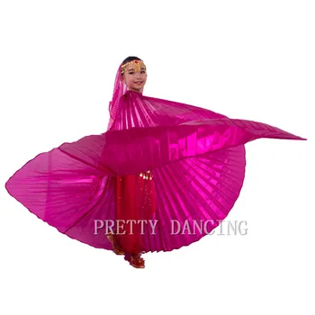Otrok Kota Krila Ples Trebuh Krila Egipčanski Ples Trebuh Kostum Isis Krila, Ples, oblačila za Otroke, Dekleta (ne držijo) 10 barv