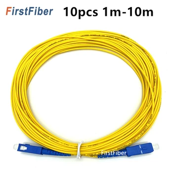 SC 10PCS SC UPC patch kabel 3M Simplex načinu svjetlovodni patch kabel SC UPC 1M 2,0 mm FTTH vlakna, optična skakalec kabel 2m 5m 10 m