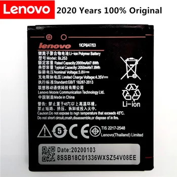 2020 visoko kapaciteto 2000mAh Zamenjava BL253 Mobilni telefon Baterija Za Lenovo A2010 A1000 A1000m 1000 Baterija za ponovno Polnjenje