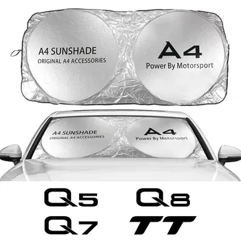 Vetrobransko steklo avtomobila Sonce Odtenek Kritje Za Audi A3 8P 8V A4 B8 A6 B6 C6, C5 A5 Q2 Q3 V5 Q7 Q8 TTS TT Auto Dodatki Proti UV Reflektor