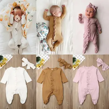 2021 Najnovejši Malčke Baby Boy Girl Romper Playsuits Bodysuit Sleepwear Pižame Glavo Oblačila Otroci Baby Dekle Odejo Pragovi