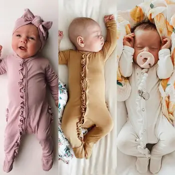 2021 Najnovejši Malčke Baby Boy Girl Romper Playsuits Bodysuit Sleepwear Pižame Glavo Oblačila Otroci Baby Dekle Odejo Pragovi