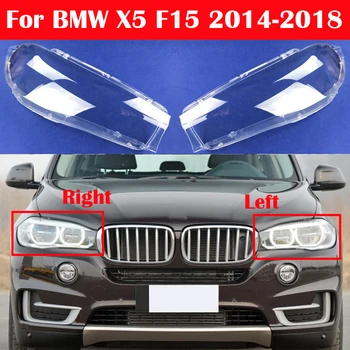 Pregledna Luč Primeru Za BMW X5 F15-2018 Avto Prednji Smerniki Pokrovček Objektiva Auto Žaromet Lampshade Steklene Svetilke Lupini Kape