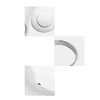 Osebni klimatska Naprava Vratu Ventilator, Hladilnik,Prenosni Smart Dvojni Učinek Hlajenja Neckband Fan,Polnilne USB Visi Vratu Hladilnik