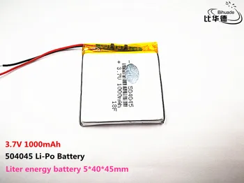 Liter energijo baterije Dobro Qulity 3,7 V,1000mAH,504045 Polimer litij-ionska / Litij-ionska baterija za IGRAČE,MOČ BANKE,GPS,mp3,mp4