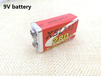 2PCS XSL - 9V 6F22 Polnilna Baterija 280 mah Baterija Mikrofon Multimeter Baterija + Brezplačna dostava