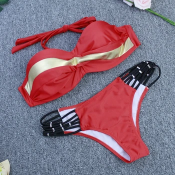 Push Up Seksi Ženske Kopalke Bikini Komplet 2020 Novo tiskalno biquini Ženske Kopalke Brazilski kopalke kopalci na Plaži, Plavanje Obleko