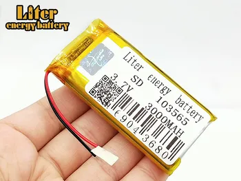 1/2/4Pcs 103565 3,7 V litij-polimer baterija 3000 mah DIY mobilne moč polnjenja zaklad baterija Za DVD-GPS Fotoaparat E-knjigo