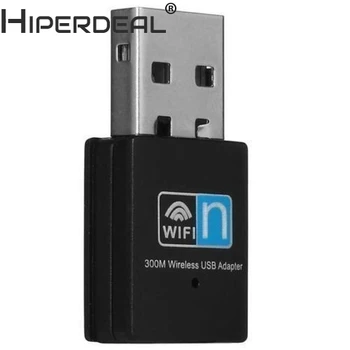 HIPERDEAL Mini 300Mbps Brezžični USB WiFi Adapter 802.11 n/g/b LAN Internet Network Adapter Oct30HW
