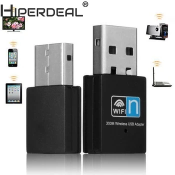 HIPERDEAL Mini 300Mbps Brezžični USB WiFi Adapter 802.11 n/g/b LAN Internet Network Adapter Oct30HW