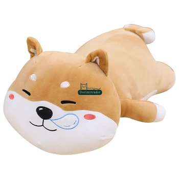 Pop lepo mehko leži anime corgi plišastih igrač big polnjene risanka pes blazino igrača za fante dekle darilo dekoracijo 33inch 85 cm