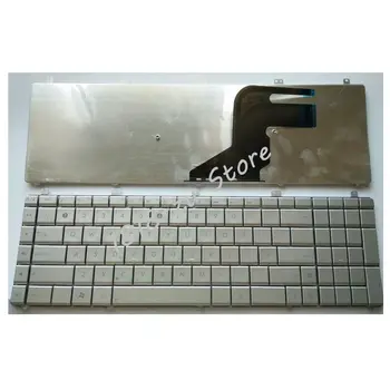 NOVA ruska Postavitev Srebro Laptop Tipkovnici za Asus N55 N55S N55SL N55SF N55X Srebro zamenjava tipkovnice