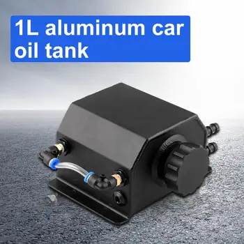 1 Liter 1000ml Univerzalni Avto Aluminija Olje Ujeti Tank Anodizirani Črni Olje Lahko 1L Goriva v Rezervoarju
