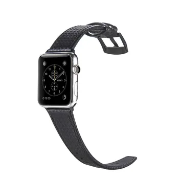 Moda Luksuznega Usnja ogljikovih vlaken Trak za Apple Gledati Serije 6 5 4 3 2 MP sponke Watchband za iWatch 38 42 40 44 MM Band