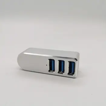 Aluminij Zlitine Mini 3 Vrata USB 3.0 Hub Rotacijski USB Razdelilnik Adapter za Prenosni RAČUNALNIK