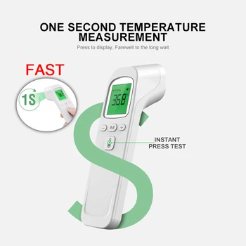 Prenosni Digitalni Termometer Ir Temperatura Pištolo brezkontaktno Laser Baby Vročina Temperature za Telo in Površina