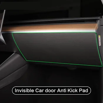 Za Tesla Model 3 2018-2019 Nevidna vrata Avtomobila Anti Kick Pad Zaščito Strani Rob Film Zaščitnik Nalepke