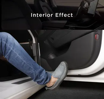Za Tesla Model 3 2018-2019 Nevidna vrata Avtomobila Anti Kick Pad Zaščito Strani Rob Film Zaščitnik Nalepke