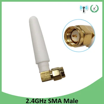 5pcs 2,4 GHz antena wifi, SMA Moški Konektor 2~3dbi 2,4 ghz antena wi fi majhnosti antenne bela wi-fi antenas antene usmerjevalnik