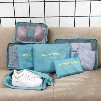 Potovanja shranjevanje 7-kos vrečko za shranjevanje perilo čevlji 7 Oxford vrečko za shranjevanje nepremočljiva tkanine, shramba za skladiščenje in distribucijo