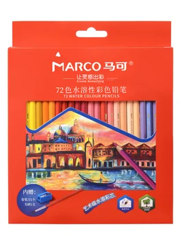 Marco 36/48/72 Barve Profesionalni Barvni Svinčniki olje/Aqua Barvni Svinčnik, akvarel risanja vode Barvnih Svinčnikov za Šolske