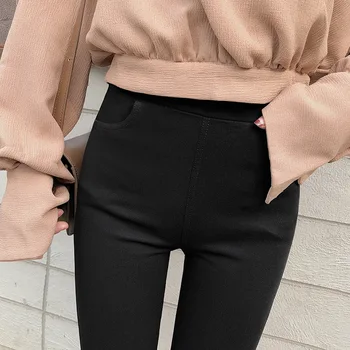 Moda za ženske hlače 2020 Nove Gamaše Ženske Seksi Črni Svinčnik Stretch Hlače Uvježbavanje Slim Hlače