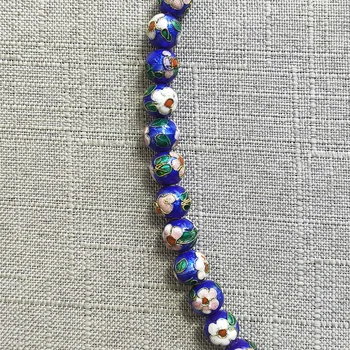 Ročno izdelane lepe modre srce ogrlico, obesek, lepe cloisonne kroglice bohemian nakit lep choker darilo za ženske