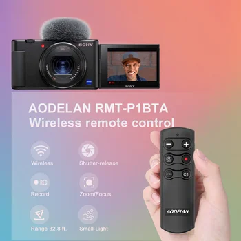 AODELAN Fotoaparat Daljinsko Brezžično Sprostitev Zaklopa za Sony A7 III, A7R III, A6100, A6400, A6600, A9, A7C, A7S III, Zamenjajte RMT-P1BT