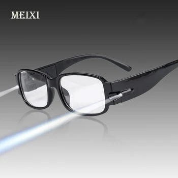 VROČE! Unisex Nastavljiv Magnetna Terapija In Zdravstveno Varstvo Obravnavi Očala Z LED Luči Z Denarjem Odkrivanje +1.0 1.5 2 2.5 3
