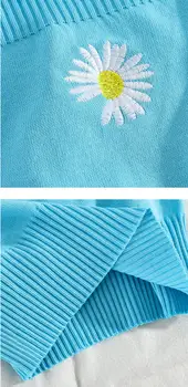 HELIAR 2020 Poletje Špageti Vrhovi Ženske chrysanthemum Embroideried Vrhovi Ženski Trdna Naguban Pasu, zgornji deli oblačil Za Ženske Vrhovi