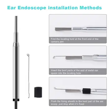 3.9 MM Mini Medicinske Endoskop Fotoaparat Nepremočljiva USB-Endoskop-Pregledovalna Kamera za OTG Telefon Android PC Ušesa, Nos Borescope
