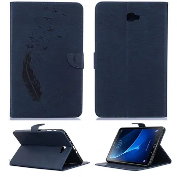 Primeru Pokrovček Za Samsung Galaxy Tab A6 10.1 2016 T585 T580 SM-T580 Pero Usnja Flip Case za Tablične Pametne Prikrito Spanja zbudi