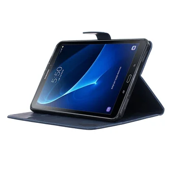 Primeru Pokrovček Za Samsung Galaxy Tab A6 10.1 2016 T585 T580 SM-T580 Pero Usnja Flip Case za Tablične Pametne Prikrito Spanja zbudi