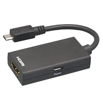 Mikro-USB Na HDMI Adapter Za TV Monitor 1080P HD o Kablom In HDMI Video Pretvornik Za Samsung HTC HUAWEI MHL naprave